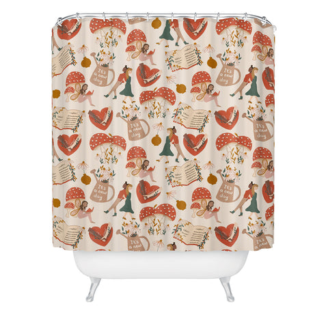 Dash and Ash Woodland Friends Shower Curtain