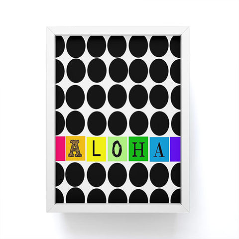 Deb Haugen Aloha dots Framed Mini Art Print