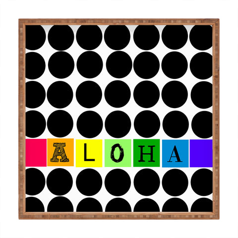 Deb Haugen Aloha dots Square Tray