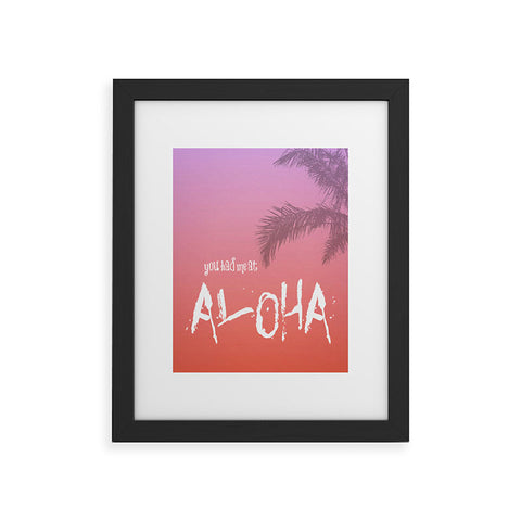 Deb Haugen Aloha Framed Art Print