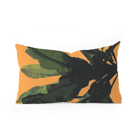 Deb Haugen Bananarama orange Oblong Throw Pillow