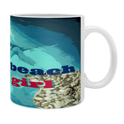 Deb Haugen Beach Girl Red Coffee Mug
