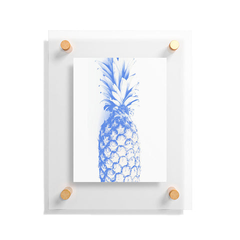 Deb Haugen blu pineapple Floating Acrylic Print