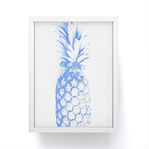 Deb Haugen blu pineapple Framed Mini Art Print