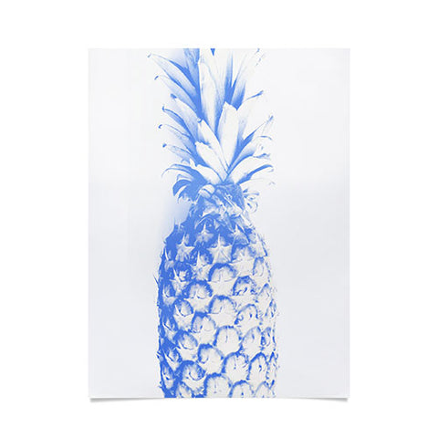 Deb Haugen blu pineapple Poster