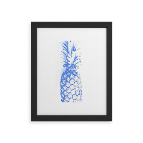 Deb Haugen blu pineapple Framed Art Print
