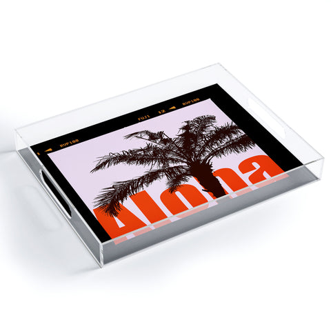Deb Haugen Fuji Aloha Palm Acrylic Tray