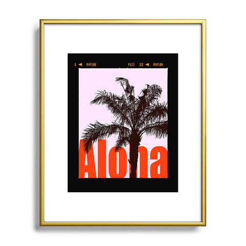 Deb Haugen Fuji Aloha Palm Metal Framed Art Print