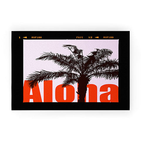 Deb Haugen Fuji Aloha Palm Welcome Mat