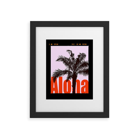 Deb Haugen Fuji Aloha Palm Framed Art Print