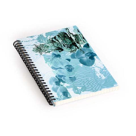 Deb Haugen Garden Corner Turquoise Spiral Notebook