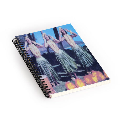 Deb Haugen Hula Blue Spiral Notebook