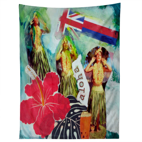 Deb Haugen Hula Flag Tapestry
