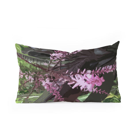 Deb Haugen Island Pink Oblong Throw Pillow