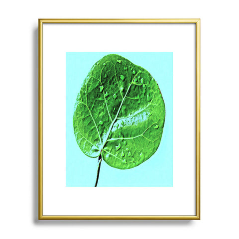Deb Haugen Leaf Green Metal Framed Art Print