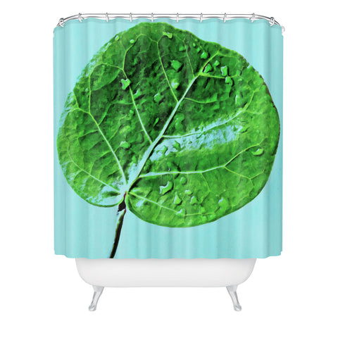 Deb Haugen Leaf Green Shower Curtain