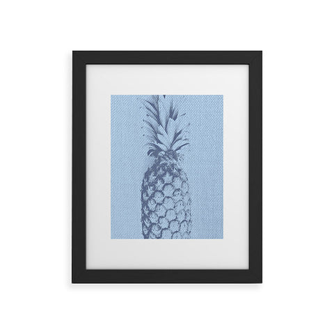 Deb Haugen Linen Pineapple Framed Art Print