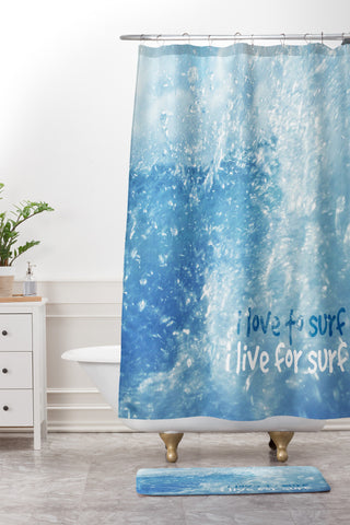 Deb Haugen Live For Surf Shower Curtain And Mat