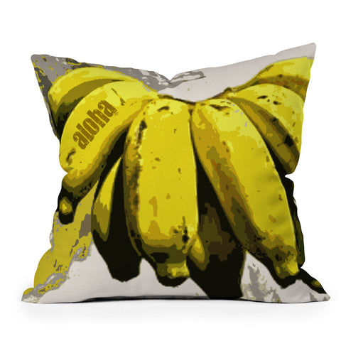 Deb Haugen lucky banana Throw Pillow