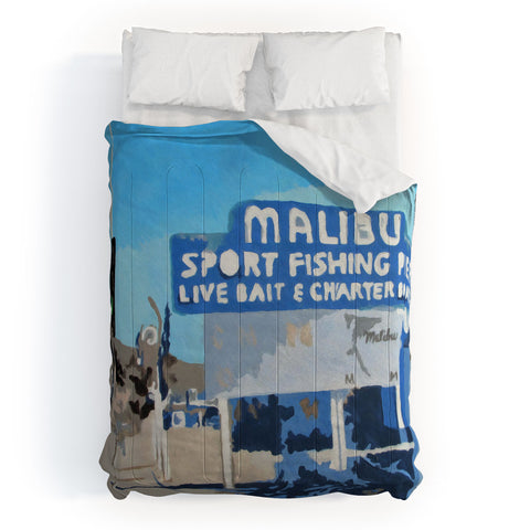 Deb Haugen Malibu Pier Comforter