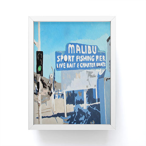 Deb Haugen Malibu Pier Framed Mini Art Print