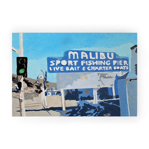 Deb Haugen Malibu Pier Welcome Mat