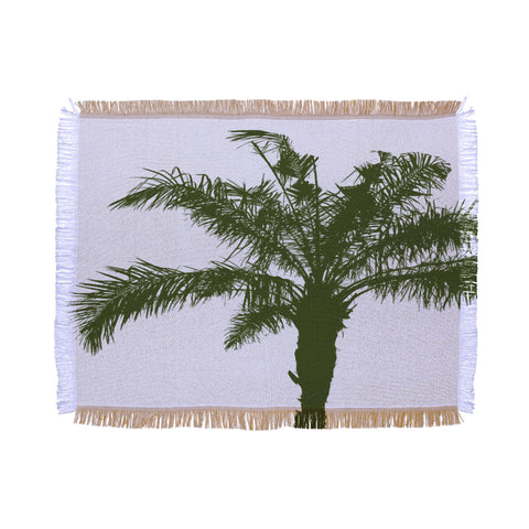 Deb Haugen Olive Palm Throw Blanket