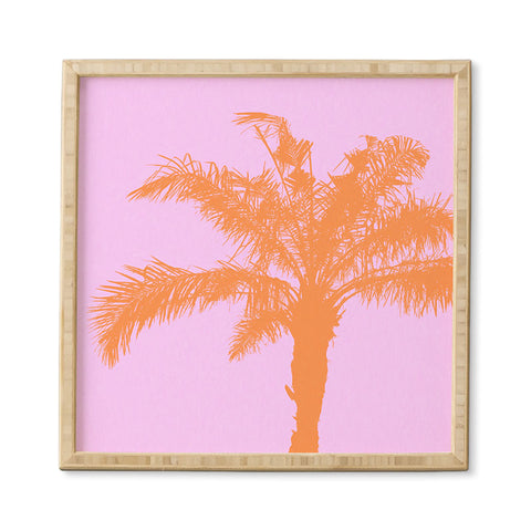 Deb Haugen Orange Palm Framed Wall Art
