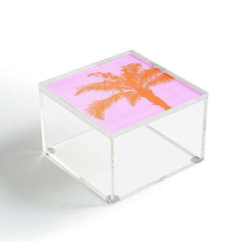 Deb Haugen Orange Palm Acrylic Box