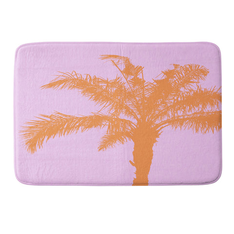 Deb Haugen Orange Palm Memory Foam Bath Mat
