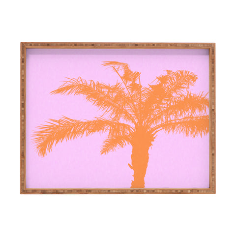 Deb Haugen Orange Palm Rectangular Tray