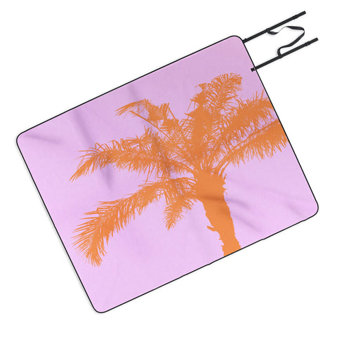 Deb Haugen Orange Palm Picnic Blanket