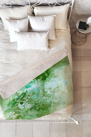 Deb Haugen Organic Art Fleece Throw Blanket