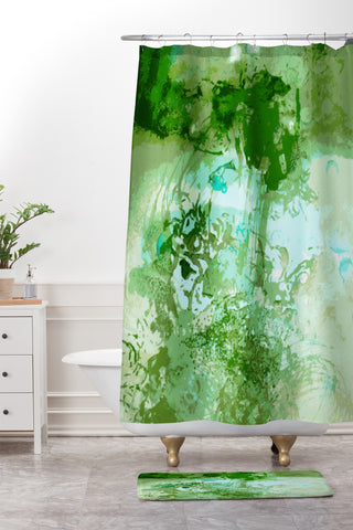 Deb Haugen Organic Art Shower Curtain And Mat