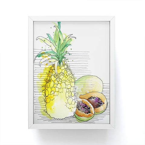 Deb Haugen Pineapple Smoothies Framed Mini Art Print