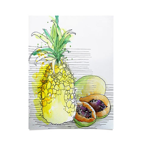 Deb Haugen Pineapple Smoothies Poster
