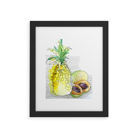 Deb Haugen Pineapple Smoothies Framed Art Print