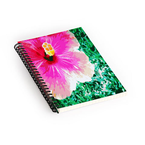 Deb Haugen Pink Hibiscus 2 Spiral Notebook