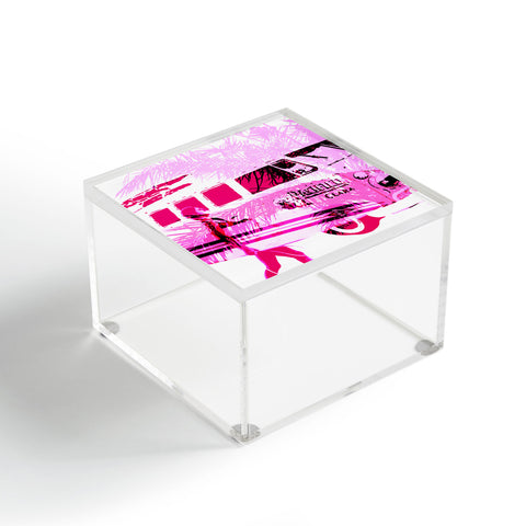 Deb Haugen Pink Surfergirl Acrylic Box