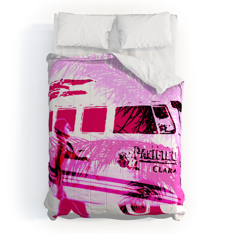 Deb Haugen Pink Surfergirl Comforter