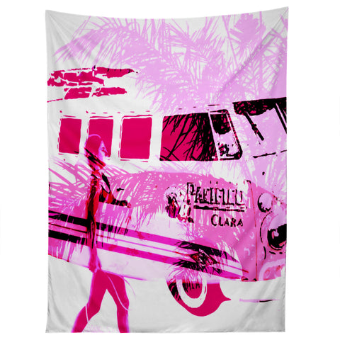 Deb Haugen Pink Surfergirl Tapestry