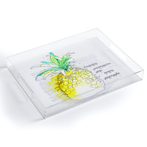 Deb Haugen Pure Pineapple Acrylic Tray