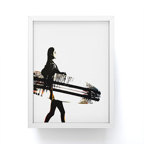 Deb Haugen Simple Surfergirl Framed Mini Art Print