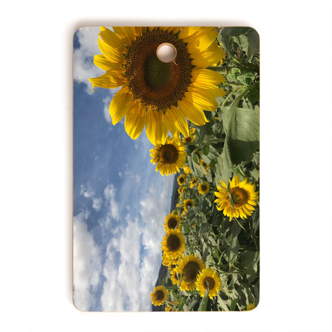 Deb Haugen sunflower love Cutting Board Rectangle