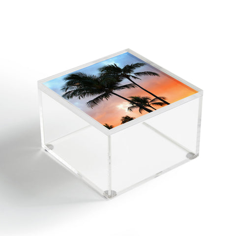 Deb Haugen sunset palm Acrylic Box