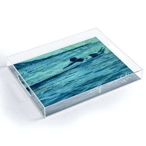 Deb Haugen Surf Waikiki Acrylic Tray