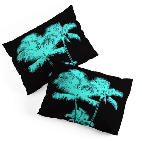 Deb Haugen turquoise palms Pillow Shams