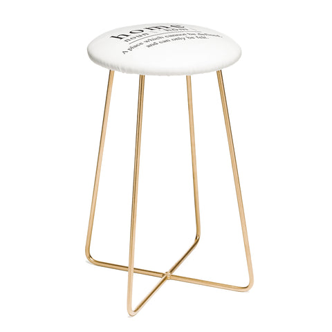 deificus Art DEFINITION OF HOME Counter Stool