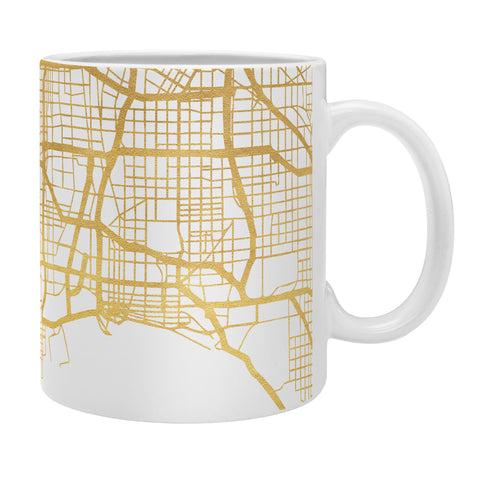 deificus Art LOS ANGELES CALIFORNIA CITY MAP Coffee Mug