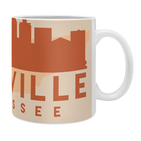 deificus Art NASHVILLE TENNESSEE CITY MAP Coffee Mug